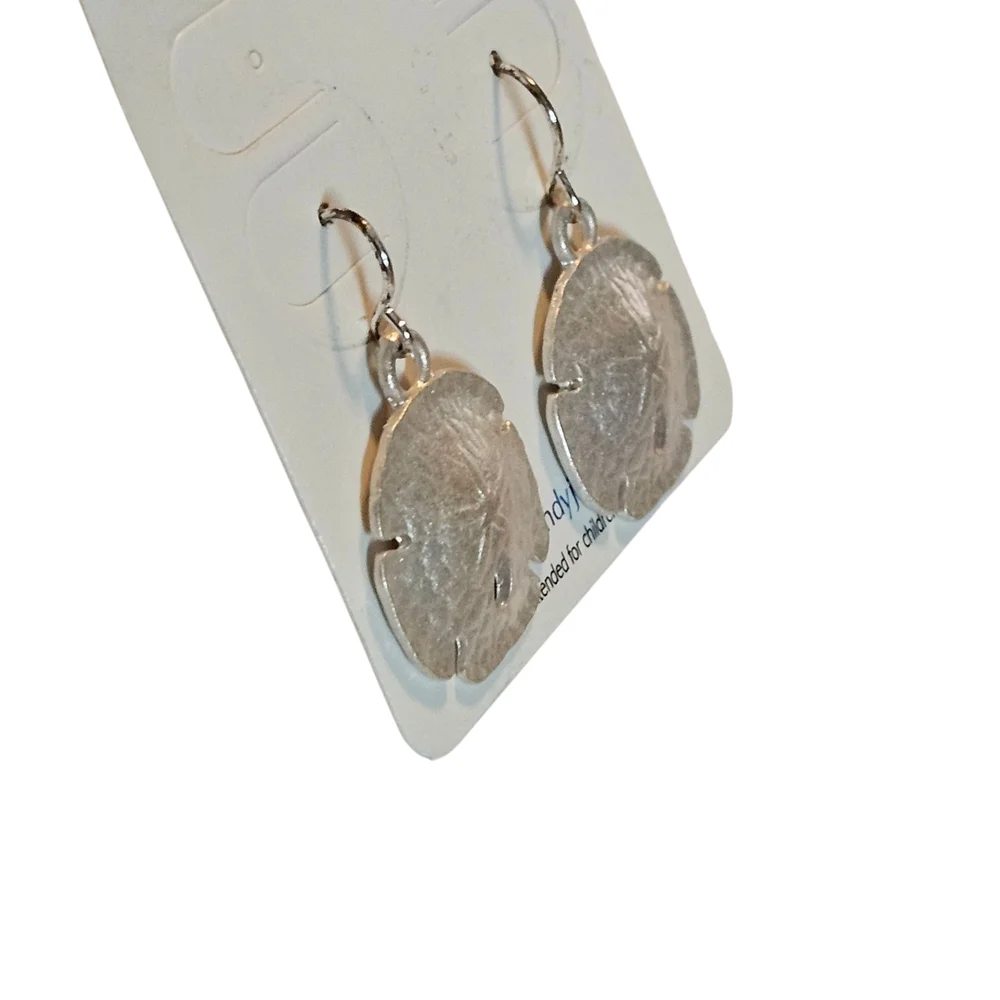 NWT - Trendy Jewels - Silver Sand Dollar Earrings